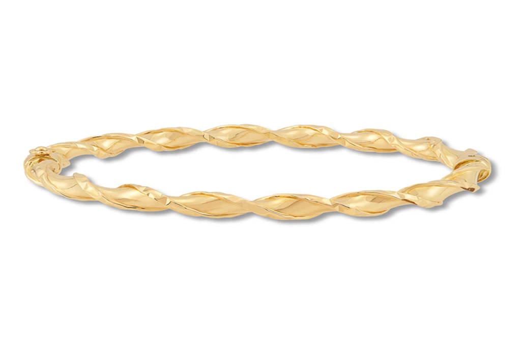 Jared's Twist Bangle Bracelet in 14K Yellow Gold