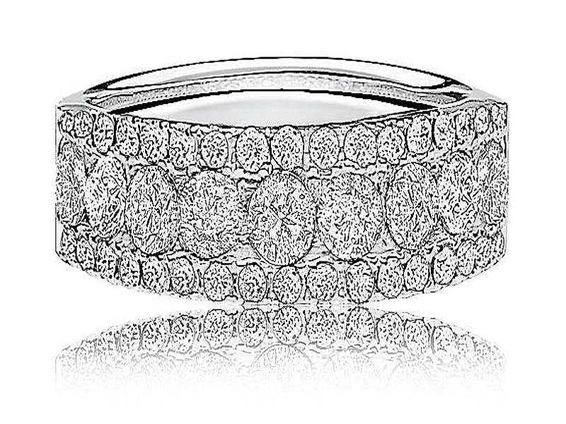 Rogers & Hollands Diamond Anniversary Band 1ctw. in 14k White Gold