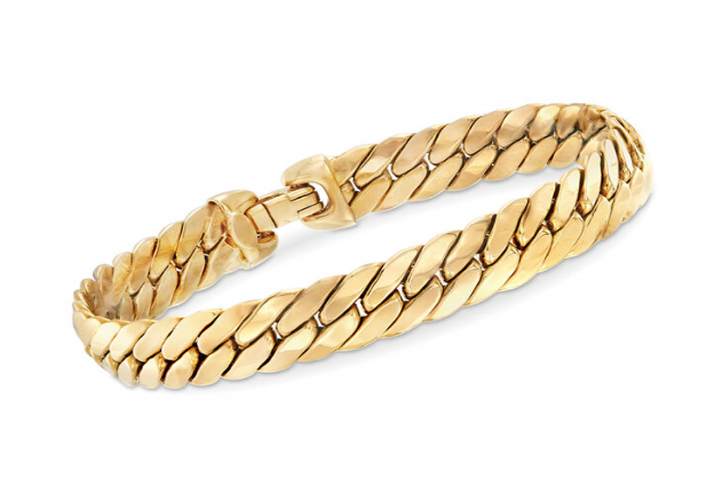 Ross-Simons' Italian 14-Karat Yellow Gold Cuban-Link Bracelet