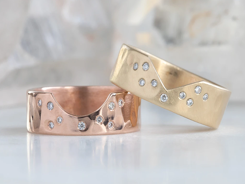 Alexis Russell's Constellation Cutout Wedding Band