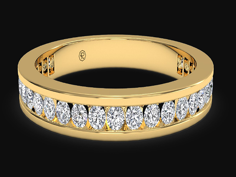 Ritani's Women's Channel-Set Diamond Eternity Wedding Ring