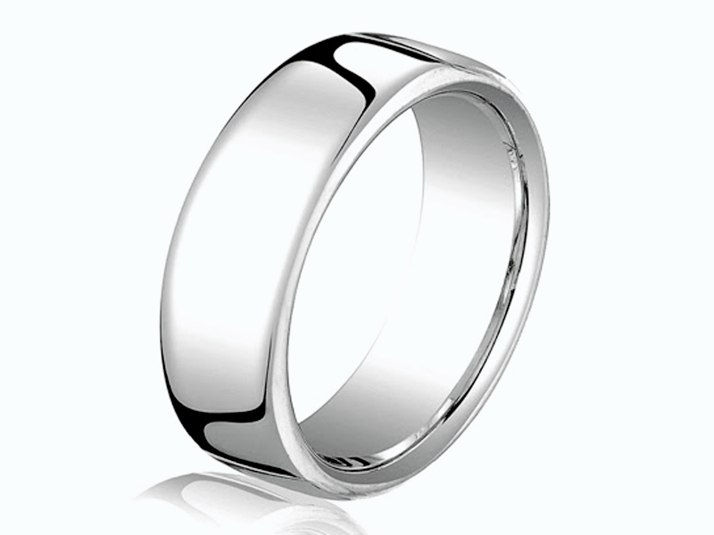 WeddingBands.com's 18kt 6.5 mm Comfort Fit Wedding Ring (B25843WE)