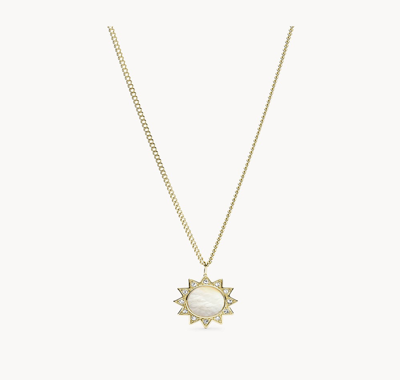 Fossil’s You Are My Sunshine Mother-of-Pearl Stainless S...