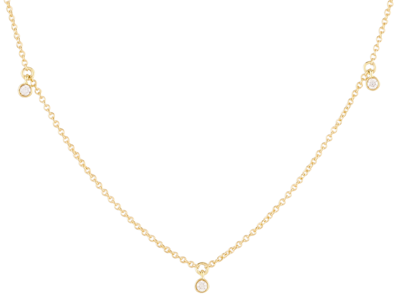 Mejuri diamond station on sale necklace