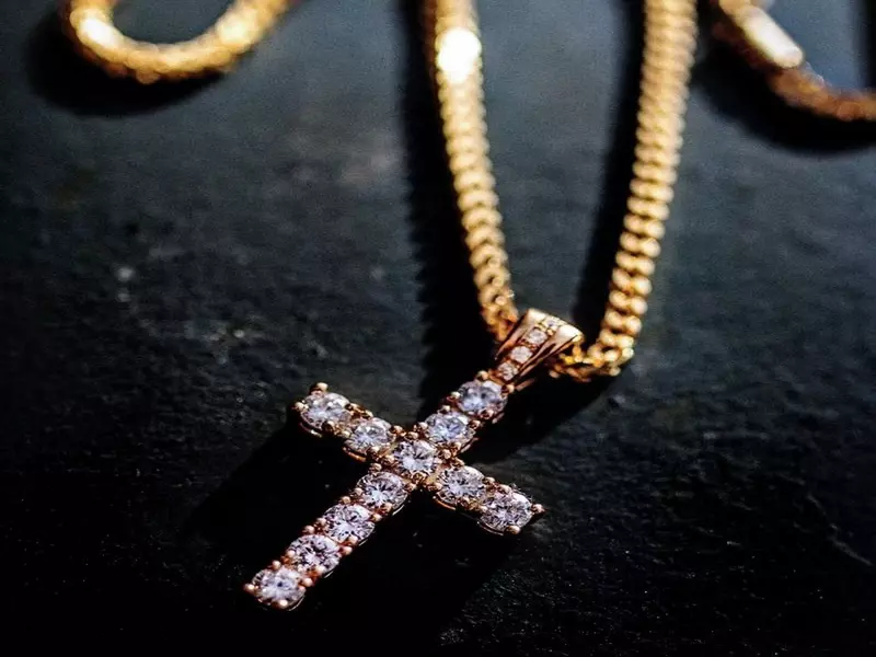 The GLD Shop's Diamond Cross Pendant