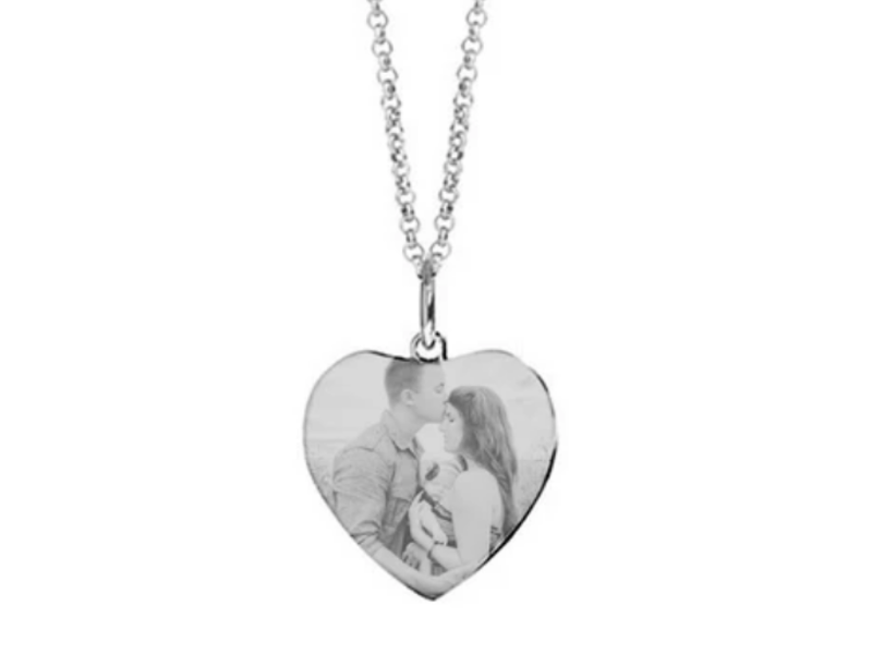 Eve’s Addiction's Custom Heart Photo Necklace