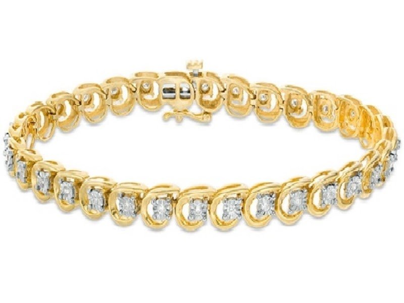 Zales' 1/2 CT. T.W. Diamond Tennis Bracelet in 10K Gold