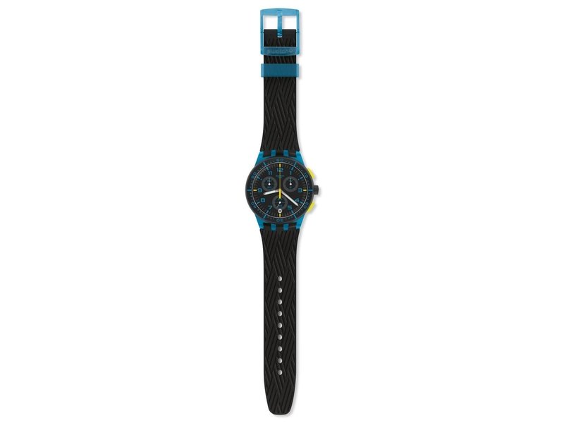 Swatch Chrono Plastic Blue Tire Watch