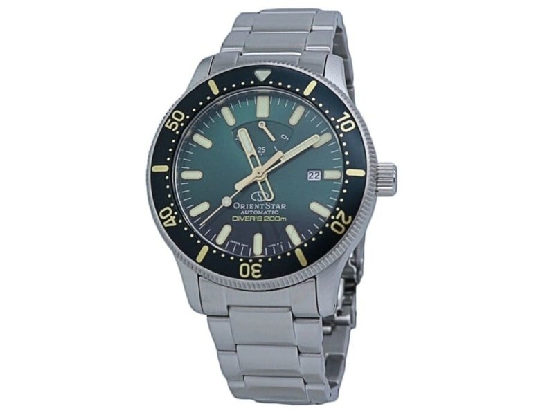 World of Watches' Orient Star Stainless Steel Green Dial Watch