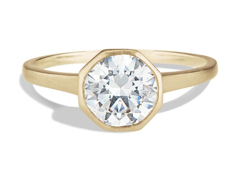 Bario Neal Allium Octad White Sapphire Ring