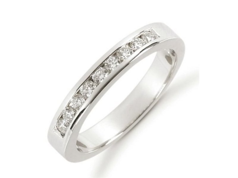 Wedding Bands 14K White Gold Diamond Anniversary Band