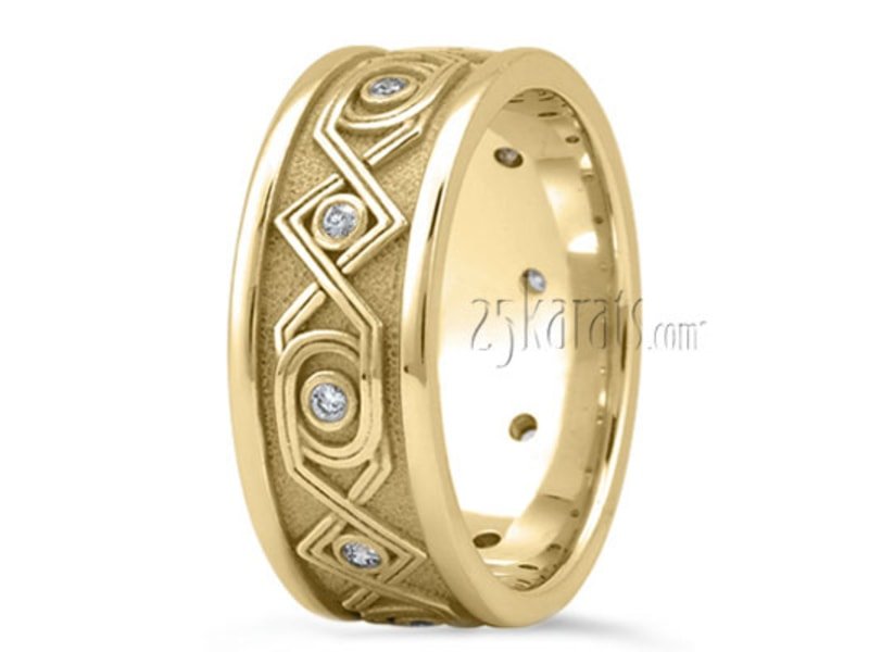 25 Karats Celtic Knot Diamond Wedding Ring