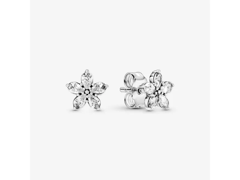 Pandora Sparkling Snowflake Stud Earrings