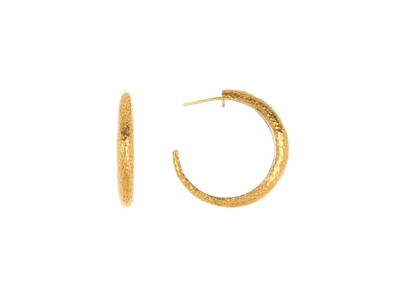 Nordstrom Rack Gurhan 24K Gold Plated Sterling Silver Medium Tapered Hoop Earrings