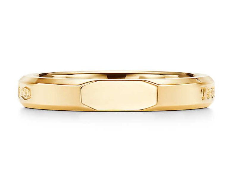 Tiffany 1837 Makers Narrow Slice Ring in Yellow Gold