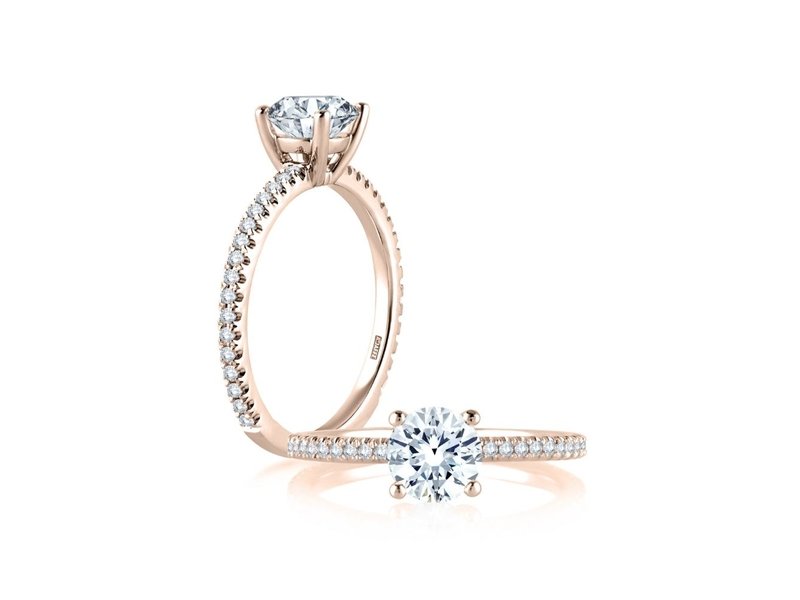 Smyth Jewelers A. JAFFE Classic Micro Pave Engagement Ring
