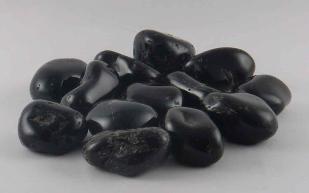 black gemstones