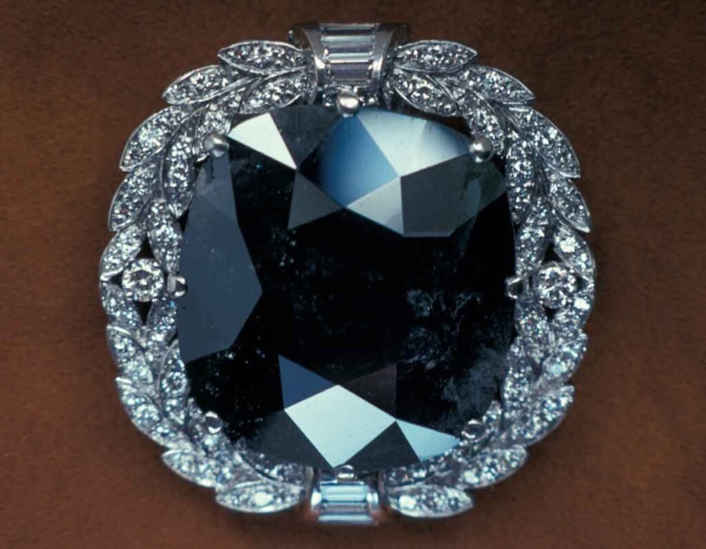 black gemstone
