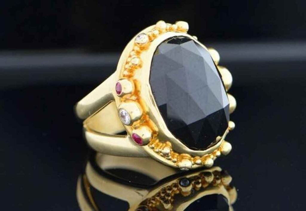 black gemstones