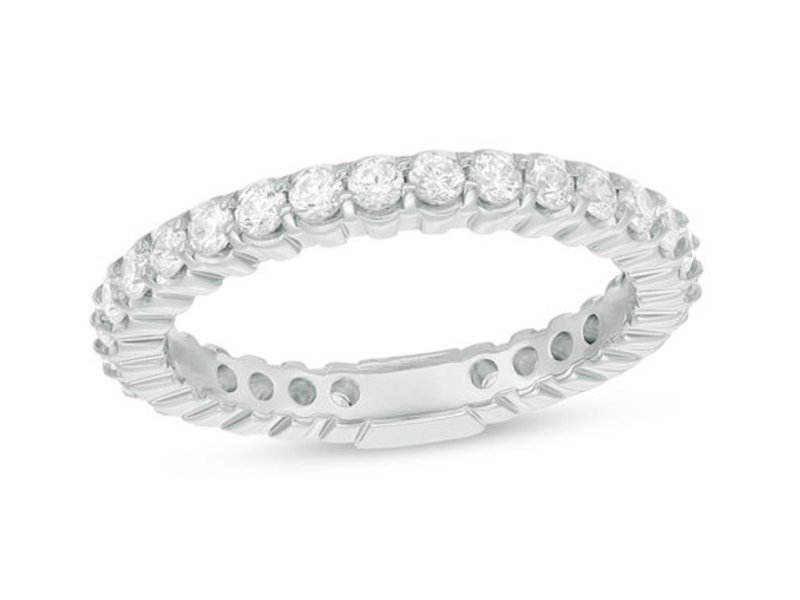 Zales 1 CT. T.W. Diamond Eternity Band in 14K White Gold