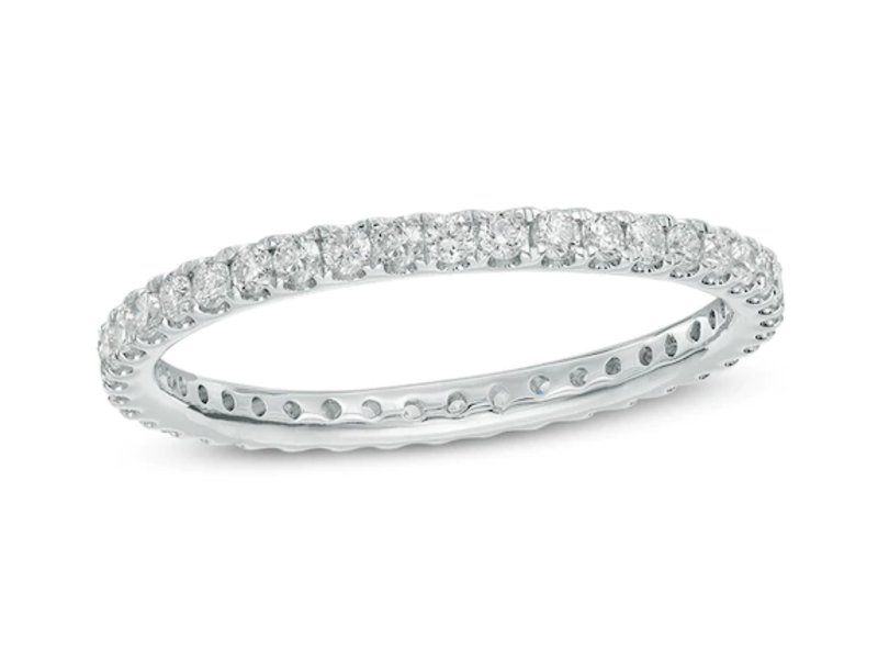 Zales 1/2 CT. T.W. Diamond Eternity Band in 14K White Gold