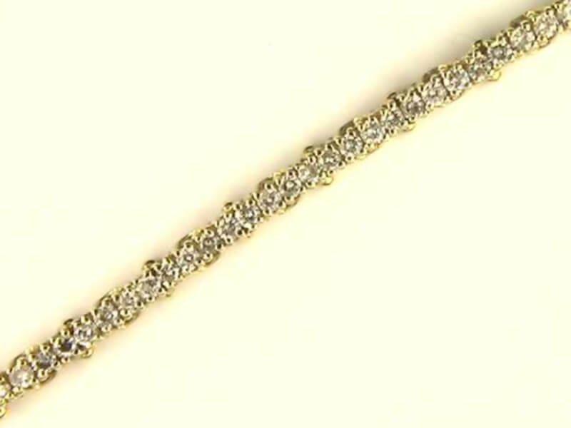 Christensen Jewelry 14k White Gold Diamond Bracelet.