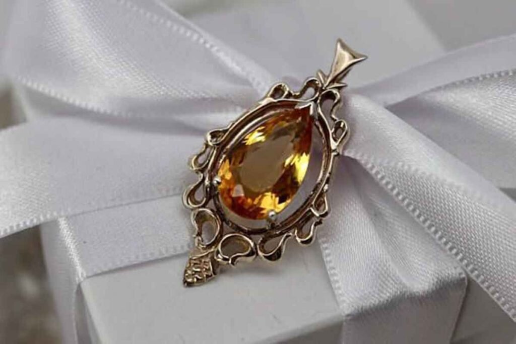 citrine pendant