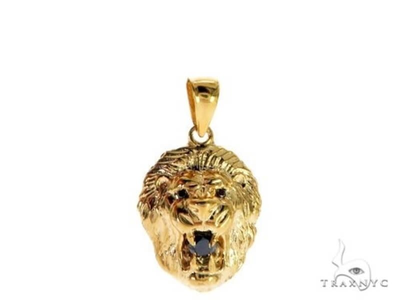 Trax NYC Black Diamond Lion Pendant