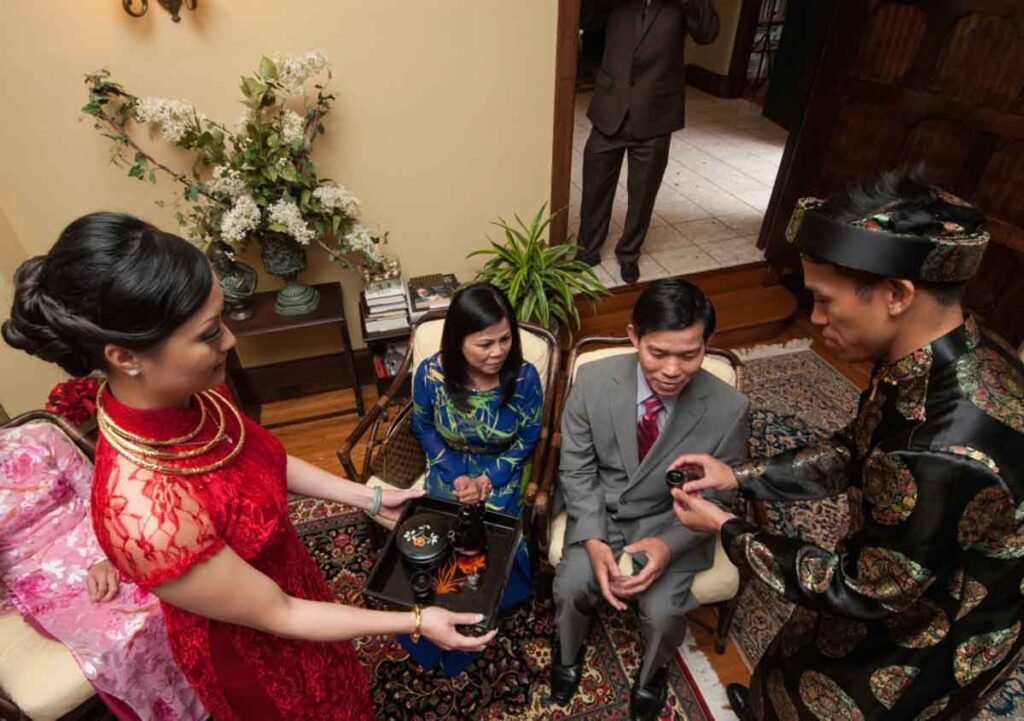 Vietnamese marriage proposal ceremony