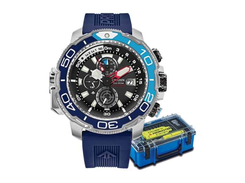 itizen Promaster Aqualand Chrono 200M Dive Special Edition Blue Dive Watch