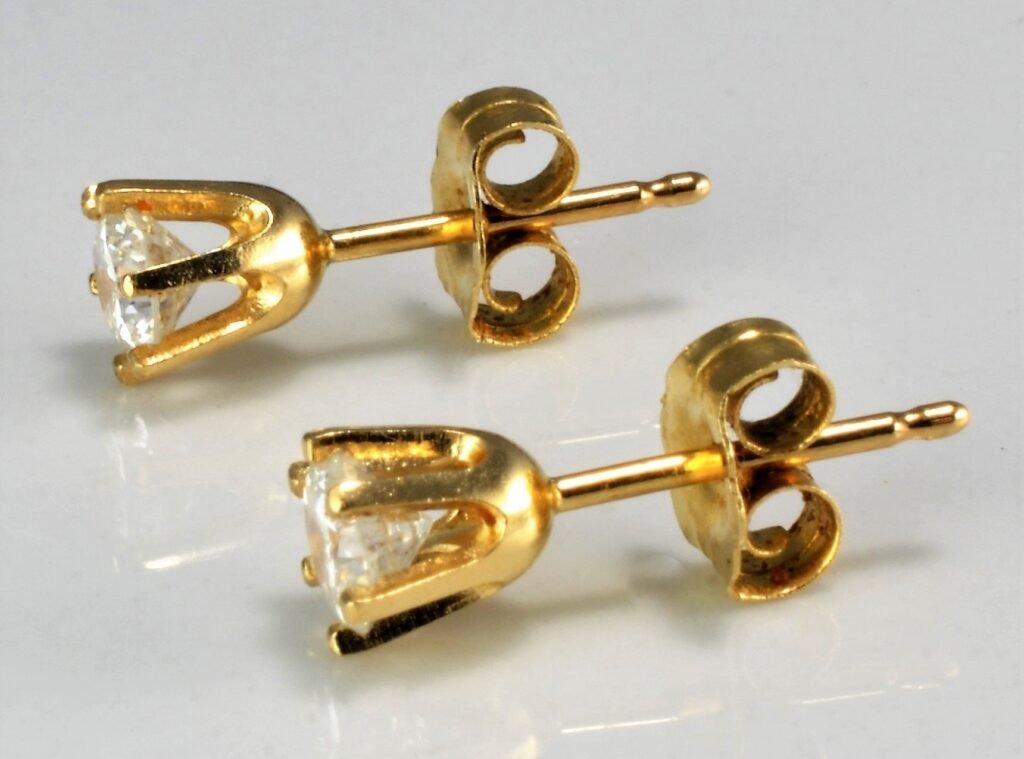 Lab-grown diamond earrings