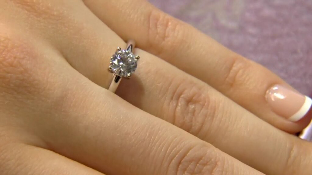 0.70-carat engagement ring