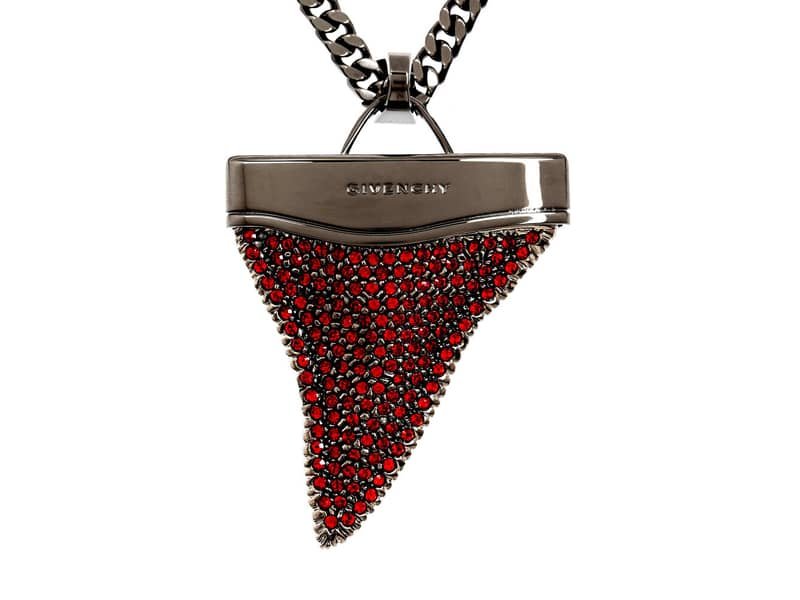 Fifu House Givenchy Red Crystal Sharktooth Necklace