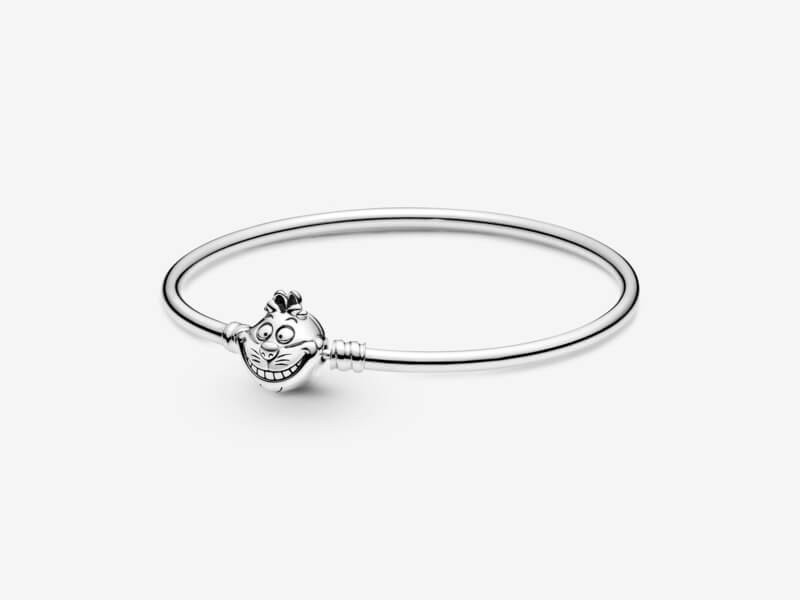 Pandora Moments Disney Alice in Wonderland Cheshire Cat Clasp Bangle