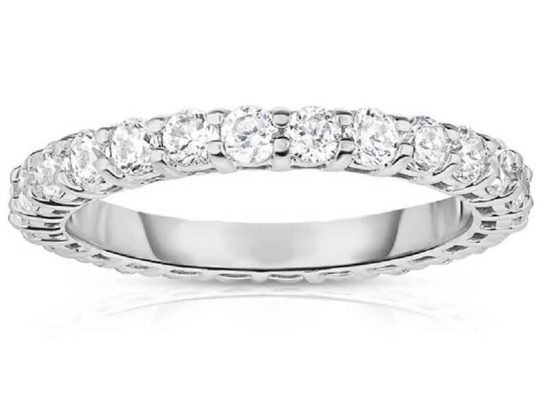 Noray Designs 14K White Gold 1.30-1.50Ct Diamond Eternity Ring
