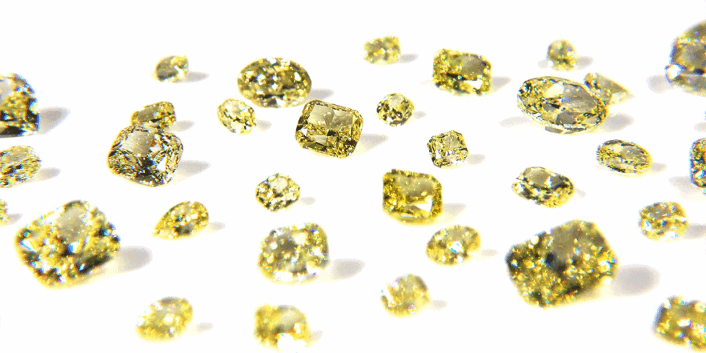 Natural fancy yellow diamonds