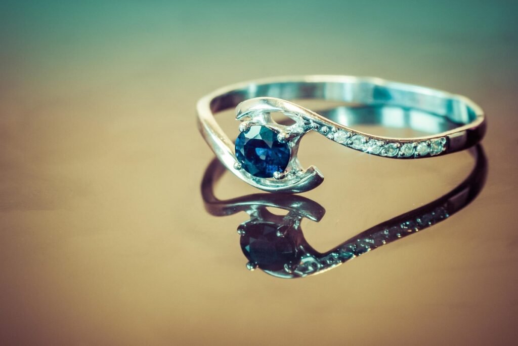 Sapphire engagement ring