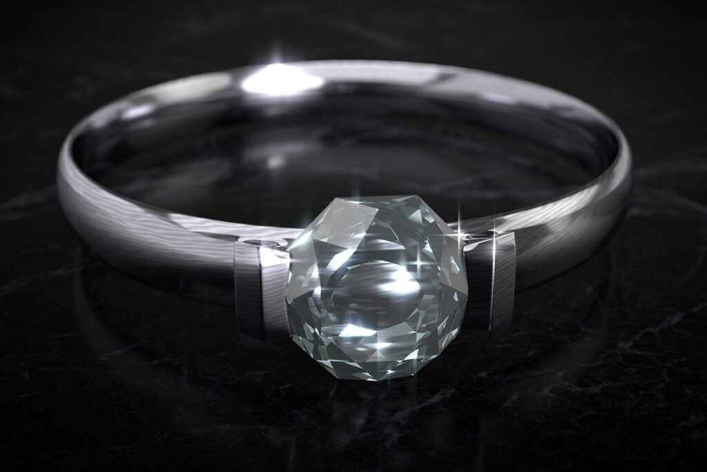 rose cut diamond ring