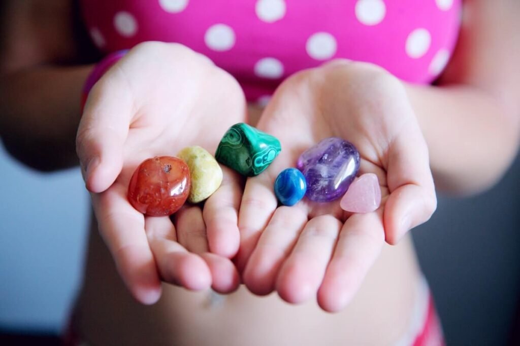 different colored gemstones