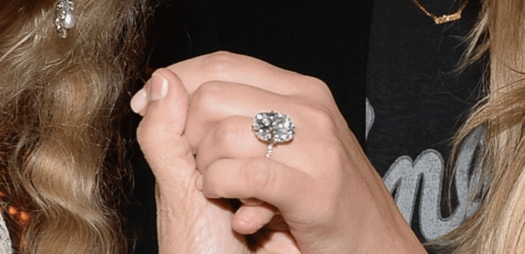 Kanye West's engagement ring to Kim Kardashian
