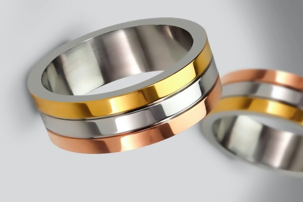 three-toned rings