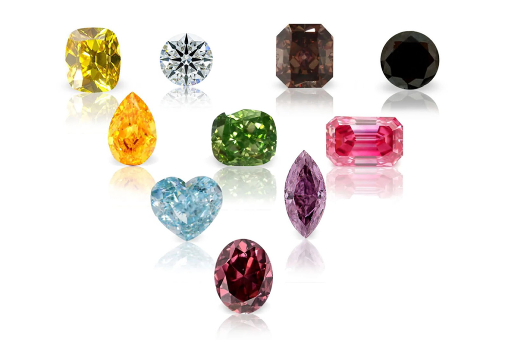 The different diamond colors