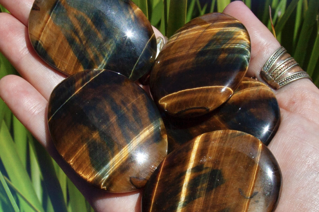 A blue tigers eye from South Africa