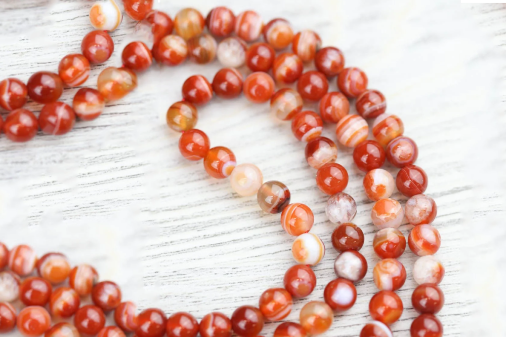 Red sardonyx agate Nepalese necklace