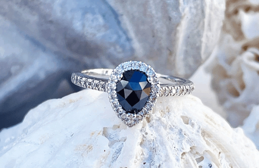 black diamond ring