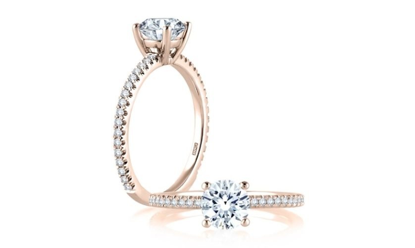 Smyth Jewelers A. JAFFE Classic Micro Pave Engagement Ring